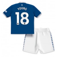 Dječji Nogometni Dres Everton Ashley Young #18 Domaci 2023-24 Kratak Rukav (+ Kratke hlače)